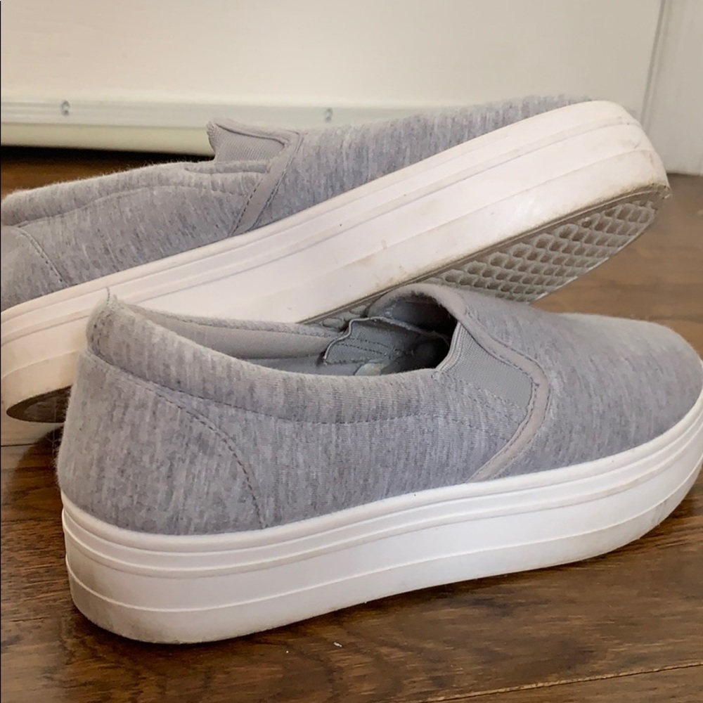 Grey Platform Shoes